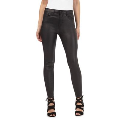 Holly mid rise supersoft skinny coated jeans